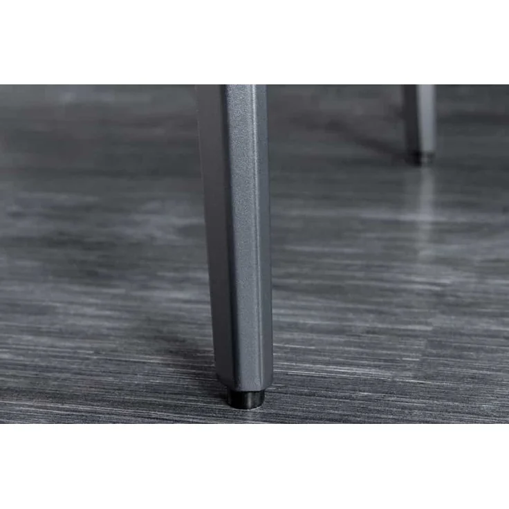 Eleganter Esstisch VENEZIA 160cm weiss-schwarz Marmor-Optik Keramik schwarzes Metall-Gestell Retro – Bild 8