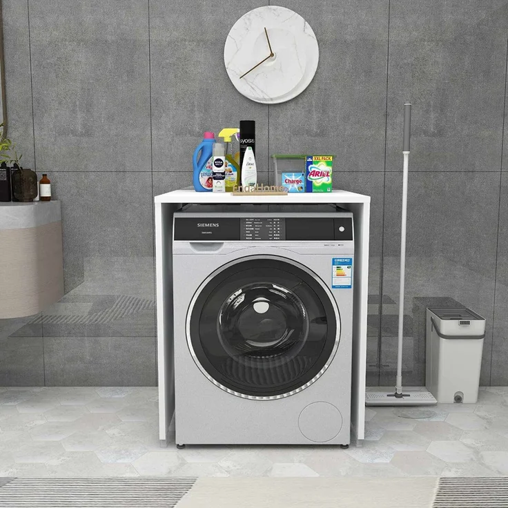 Skye Decor 'Washing Machine - White' Waschmaschinenunterschrank, Weiß, 65 x 87-89 x 60 cm – Bild 3