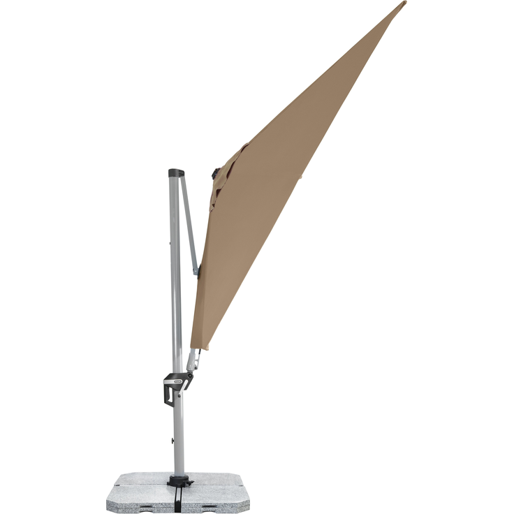 Doppler Sonnenschirm / Ampelschirm "Active II Pendelschirm 350 x 260", greige, 350 x 260 cm – Bild 4