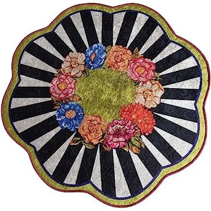 Badteppich Blumenform