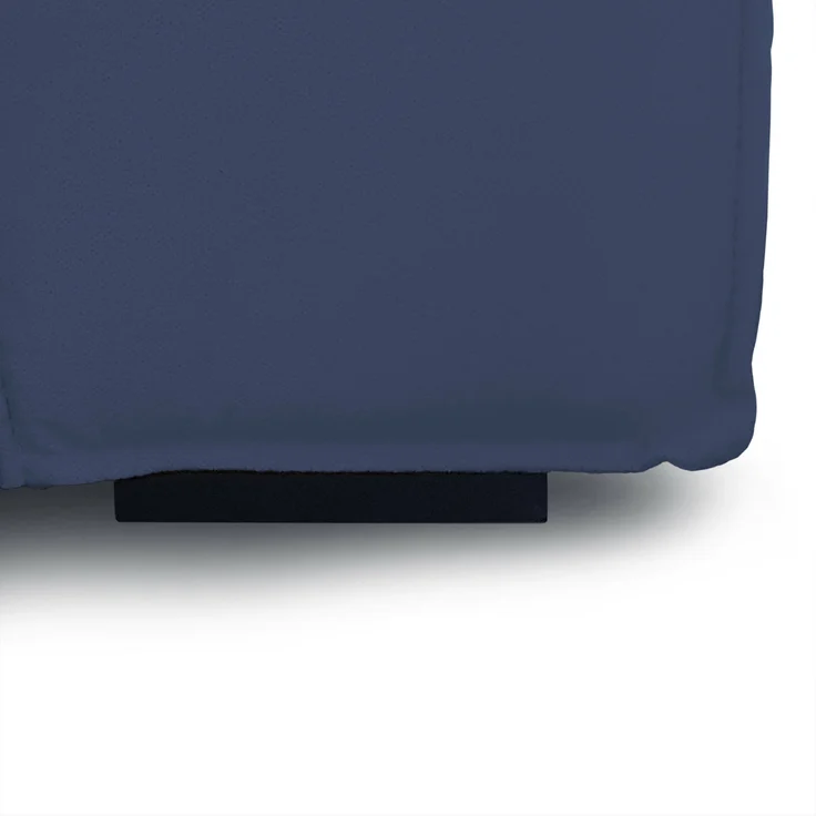 Dmora Sofa mit Halbinsel Alhoa, modulares 2-Sitzer-Sofa mit linker Halbinsel, modernes Stoffsofa, 100 % Made in Italy, 220 x 170 x 70 cm, Blau – Bild 7