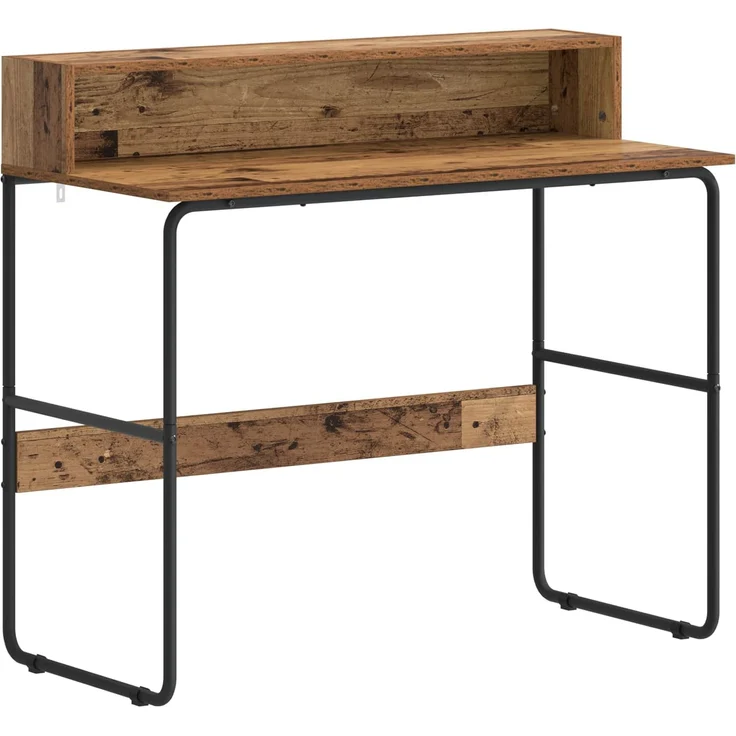 vidaXL Schreibtisch mit Stauraum Altholz 100 x 50 x 91 cm 8008030 – Bild 2