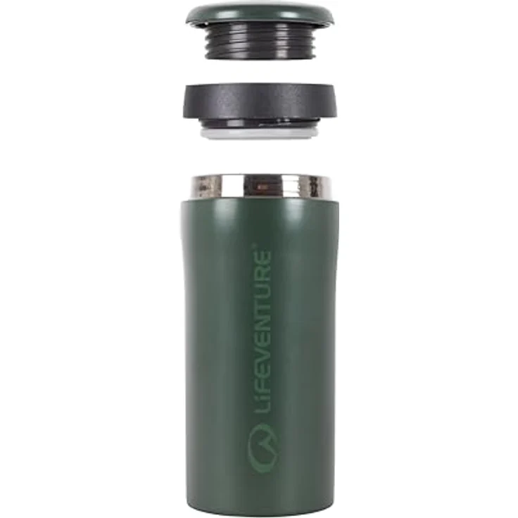 Lifeventure Thermal Mug Metallic Green – Bild 3