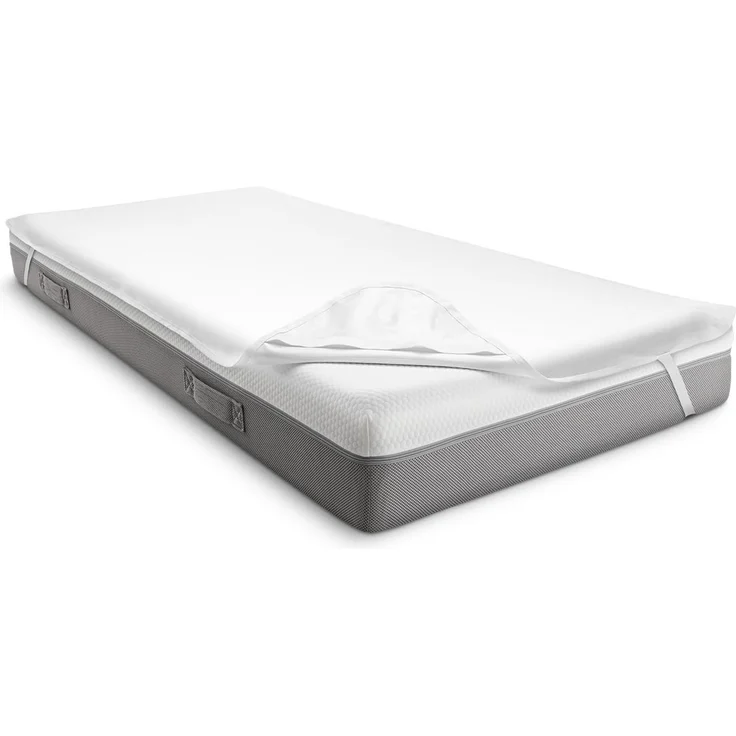 Sleezzz Vital wasserdichter Molton Matratzenschutz Fixspann 140 x 200 cm, Matratzenschoner aus 100% Baumwolle in weiß – Bild 2