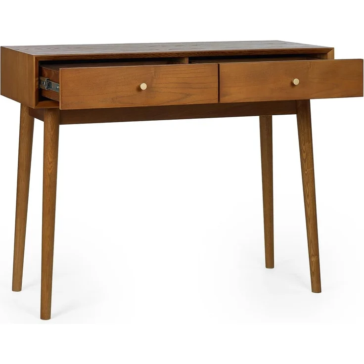 Julian Bowen Lowry Schreibtisch mit 2 Schubladen, Holz, Kirschesche, 80 x 100 x 45 cm – Bild 4