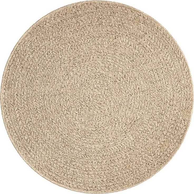 the carpet Teppich Kansas, rund, Höhe: 1 mm, moderner robuster In und Outdoor Teppich Jute Look – Bild 4