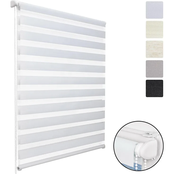 Sol Royal Doppelrollo SolDecor DL2 Weiß, 220x90x4 cm