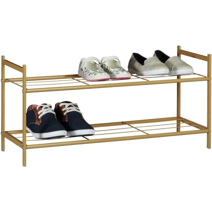 Schuhregal mit 2 Ebenen – Bild 1
