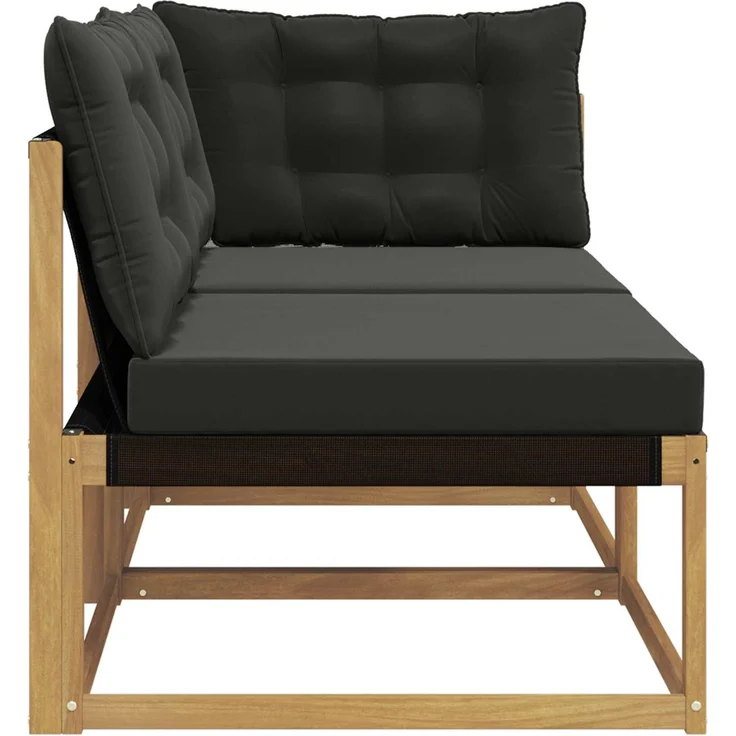 vidaXL Sectional Sofa Einheiten 2-Sitzer Massivholz Akazie 901655 – Bild 6