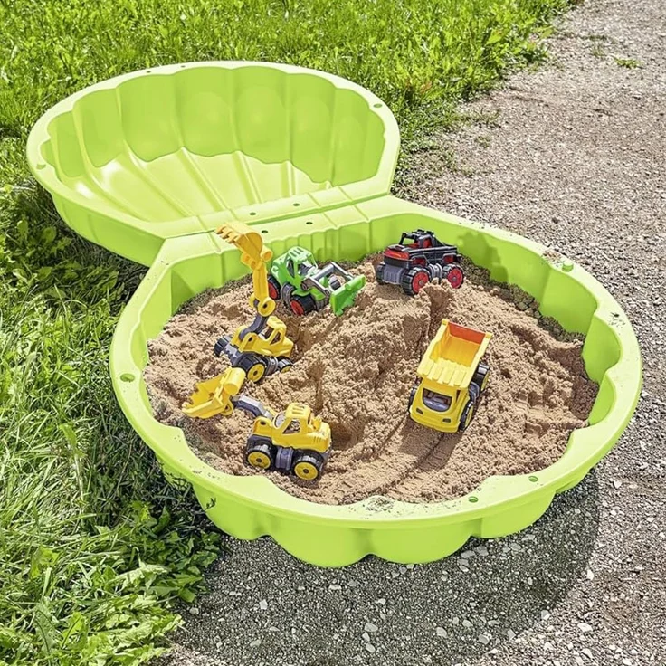 BIG Sand-/Wassermuschel Grün 88 x 73 x 22 cm | für Kinder ab ab 1,5 Jahren – Bild 2