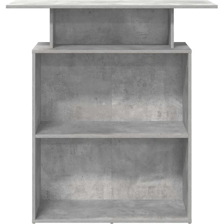 vidaXL Empfangstheke Betongrau 100x40x104 cm Holzwerkstoff 859054 – Bild 4