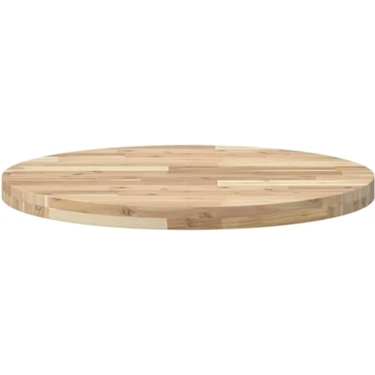 vidaXL Tischplatte Rund Ø70x4 cm Massivholz Akazie 4008691 – Bild 5