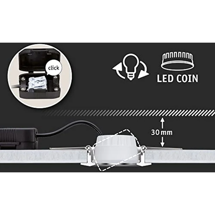 Paulmann No. 93078 LED Modul Einbauleuchte Nova Plus Coin 6W 2700K 230V – Bild 5