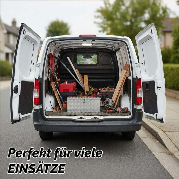 Trucky Anhänger-Deichselbox Truckbox Box Werkzeugkiste Anhängerbox Deichselbox 15 Größen Alumium – Bild 4