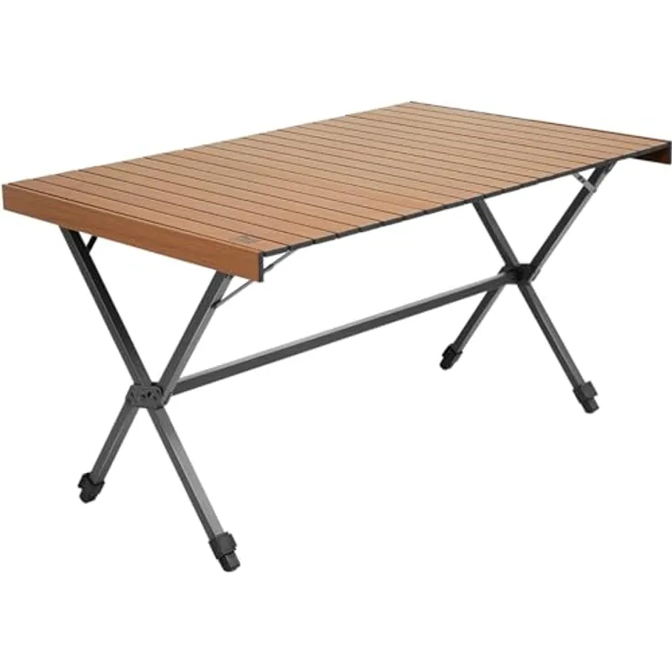 TIMBER RIDGE Campingtisch Klappbar 125x80cm Höhenverstellbar XXL Klapptisch Camping Multifunktional Gartentisch tragbarer Falttisch groß 6 Personen für Outdoor Picknick Kochen Garten Wandern Reisen