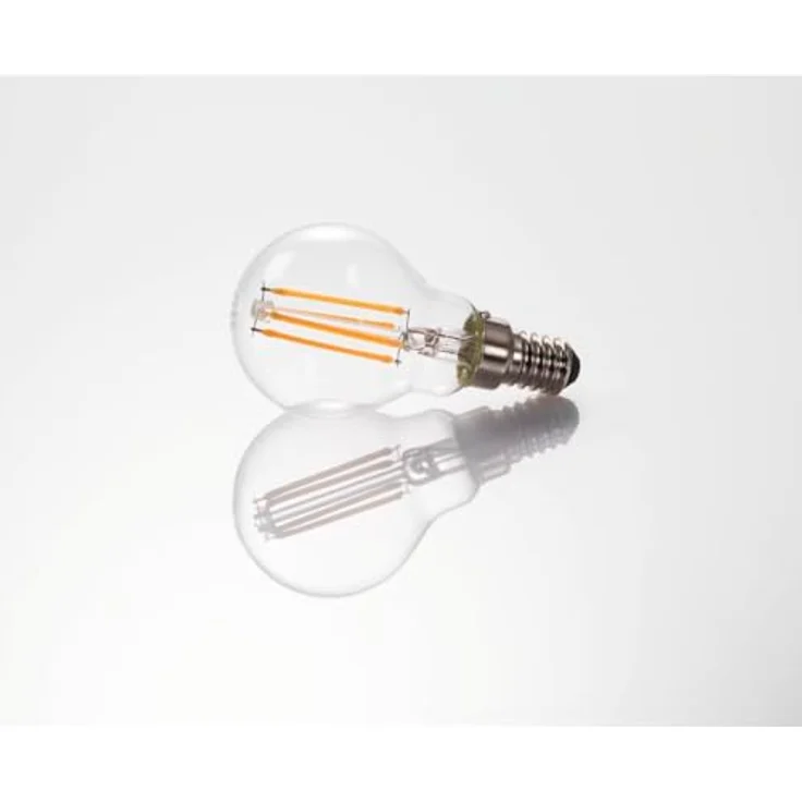 Xavax LED-Filament Lampe E14, 470 lm Warmweiß (2700K), ersetzt 40 W, Tropfenlampe – Bild 2