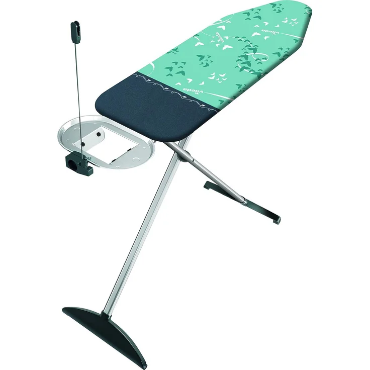 Vileda Park & Go Plus Bügeltisch mit integrierter Bügeleisenparkzone, 120x38 cm – Bild 1