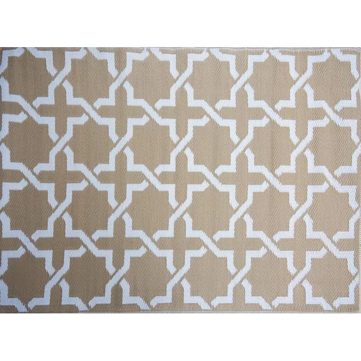 Outdoor Kunststoffteppich Modern braun 120x180cm