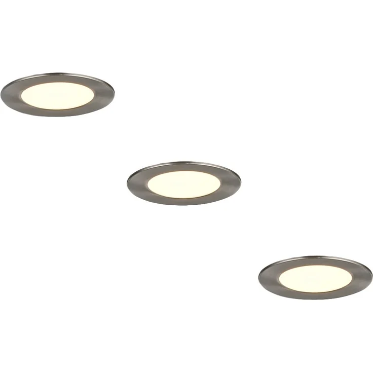 LED Einbaustrahler 230V 3er Set dimmbar, 3 Lichtfarben für Badezimmer, Ø 11cm – Bild 2