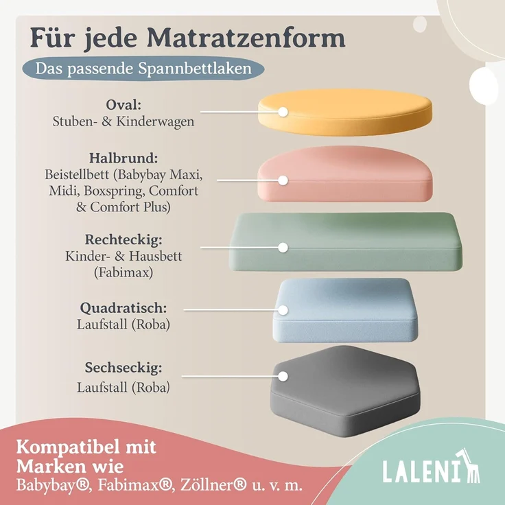Laleni Jersey Spannbettlaken 80x160 cm Babybett - Oeko-TEX zertifiziertes Hausbett Spannbettlaken - Kinder Hausbett Bezug aus 100% Baumwolle - Spannbettlaken Hausbett - für Moseskorb Baby in Rosa – Bild 7