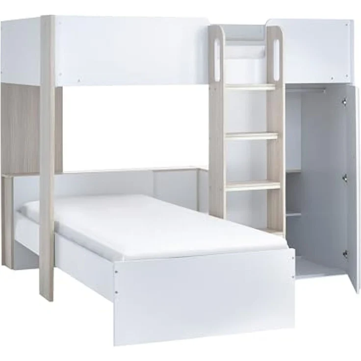Julian Bowen Horizon Etagenbett - Helles Holz und Weiß – Bild 5