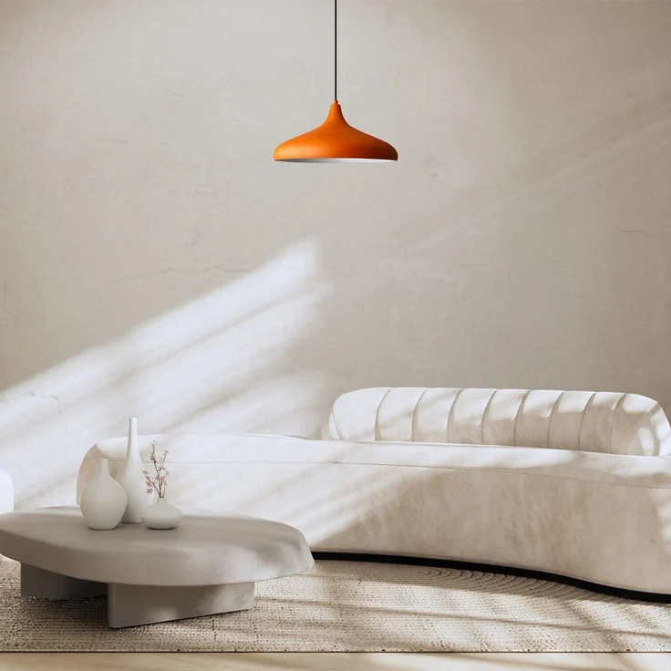 Bamyum Pendelleuchte Bamyum Pendelleuchte Durchmesser 35 cm E27 Metall Moderne Lampe, ohne Leuchtmittel – Bild 2