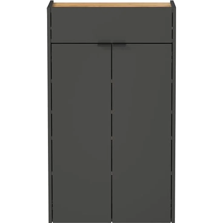 Germania Hängender Mehrzweckschrank 1397-549 GW-Ameca, in Graphit/Eiche, geringe Tiefe, optimal für schmale Flure, 56 x 97 x 22 cm (BxHxT) – Bild 4