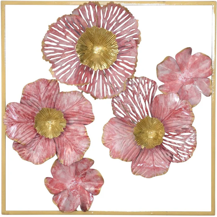 Florales Metallbild "Ronja" 50x50 cm – Bild 1