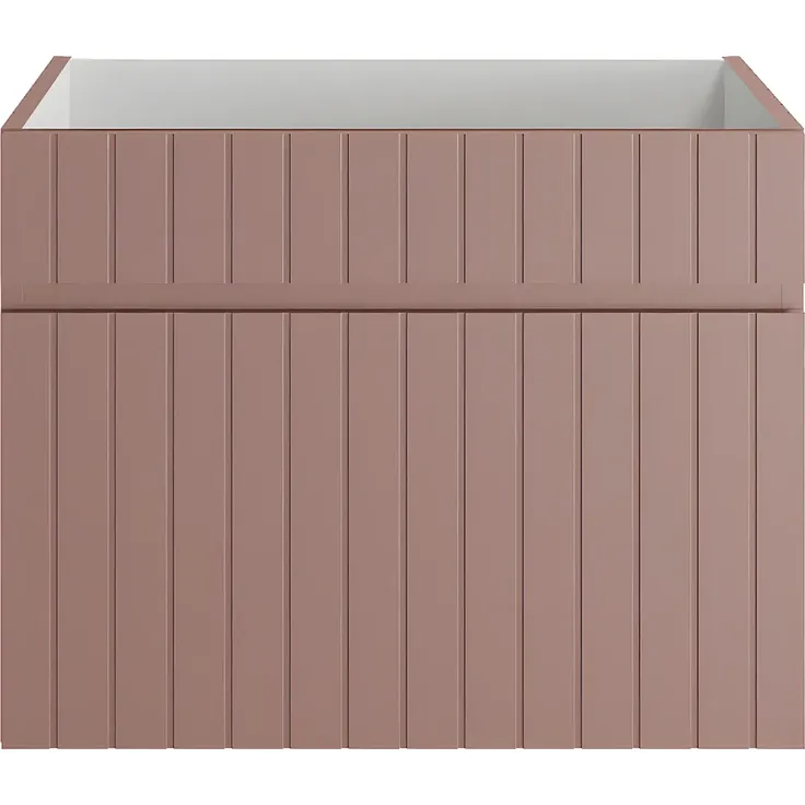 Vente-unique - SATARA Waschbeckenmöbel Holz, Platte Puderrosa - B 46 cm x H 46 cm x L 60 cm – Bild 2