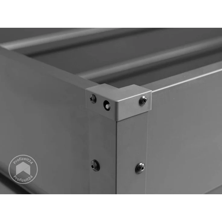 GFP Primeyard Gartenbox 137x61x61 cm Aufbewahrungsbox Auflagenbox Gartentruhe Metall Anthrazit – Bild 3