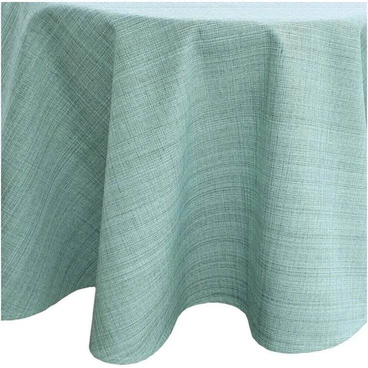 matches21 HOME & HOBBY Tischdecke Outdoor Garten-Tischdecke mint-grün rund 145 cm abwaschbar (1-tlg), Modernes wetterfestes Tischtuch für Außenbereich Garten-Tisch