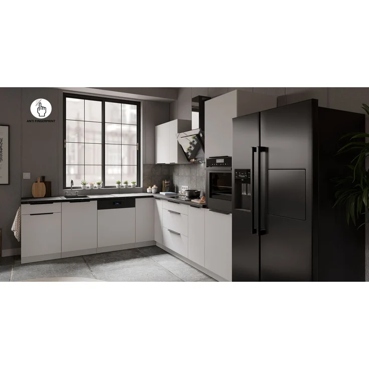 Winkelküche ARIA K-WH ECKE 2 - 250 x 270 cm Anti Fingerprint Küchenzeile Küchenblock Singleküche Einbauküche Küche Eckküche – Bild 4