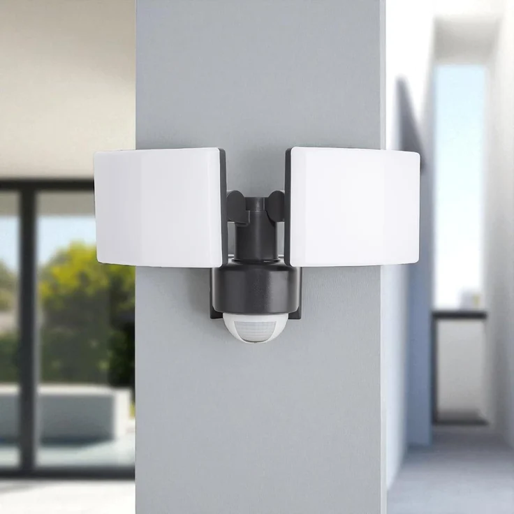 SEBSON Außen-Wandleuchte LED Außenwandleuchte mit Bewegungsmelder 10m/240° IP65 40W kaltweiß, Kaltweiß, IR Sensor, programmierbar, schwenkbar, Wand- und Eckmontage möglich – Bild 7