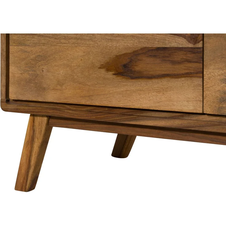 Sideboard Sheesham 134x40x65 natur sandgestrahlt lackiert MALMÖ 2 #207 – Bild 5