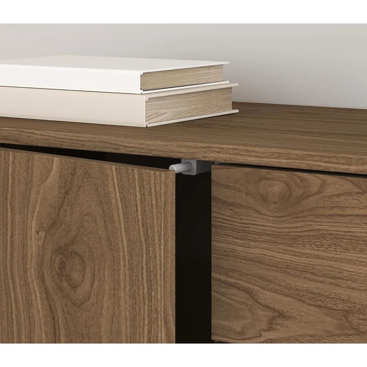 Sideboard Paarl mit 2 Türen 74x79x36 cm Walnussoptik [en. casa] – Bild 6