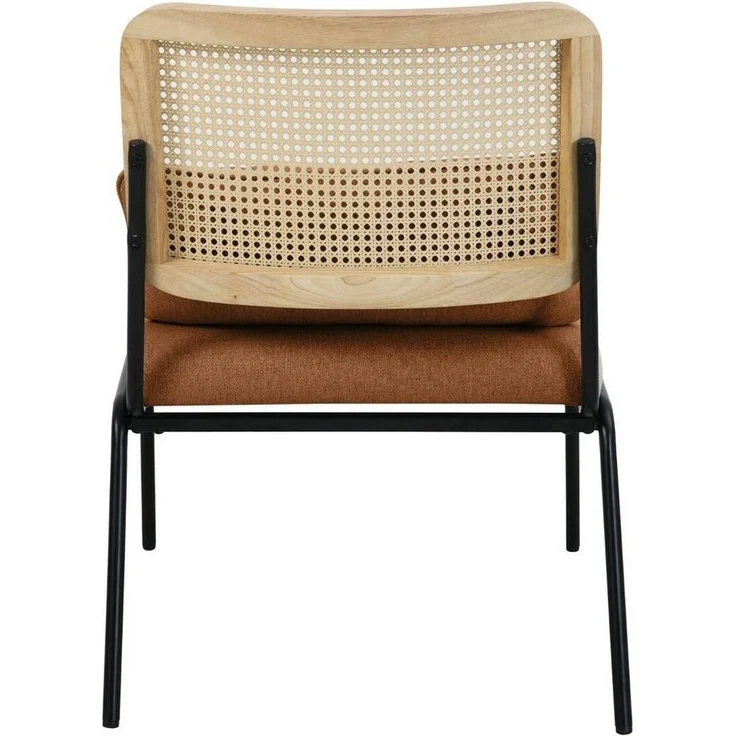 SVITA Loungesessel SVEA, Loungestuhl,Holzdesign,Ohne Armlehne,Abnehmbares Kissen,Braun – Bild 3