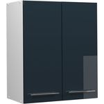 Hängeschrank Fame-Line Dunkelblau Hochglanz 60 cm Vicco