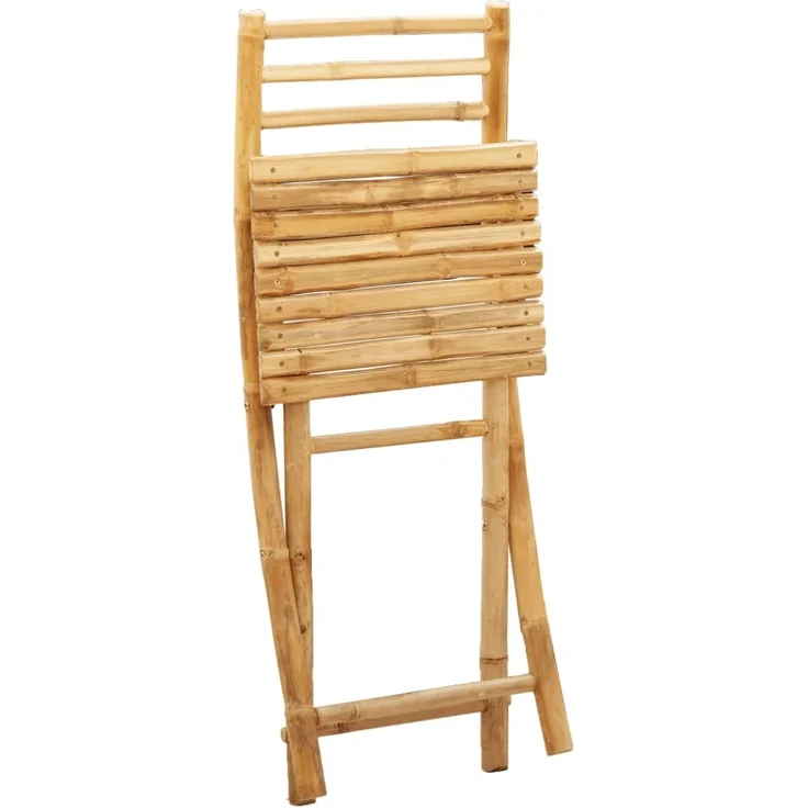 vidaXL Gartenstühle 4 Stk. Klappbar 43x54x88 cm Bambus 3278517 – Bild 7