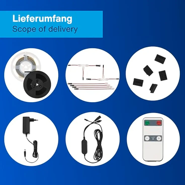 REV LED für Akustikpaneele - 3m, selbstklebend, dimmbar, zuschneidbar, inkl. LED-Profil - unsichtbar in ausgeschalteten Zustand – Bild 8