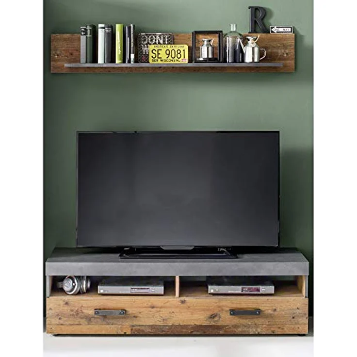 trendteam smart living IndyWohnen:Ko. GraphitGrauMatera-Old Wood NB,Fr. Old Wood NB,Abs. Graphit Grau Matera NB,Anbauwand – Bild 7