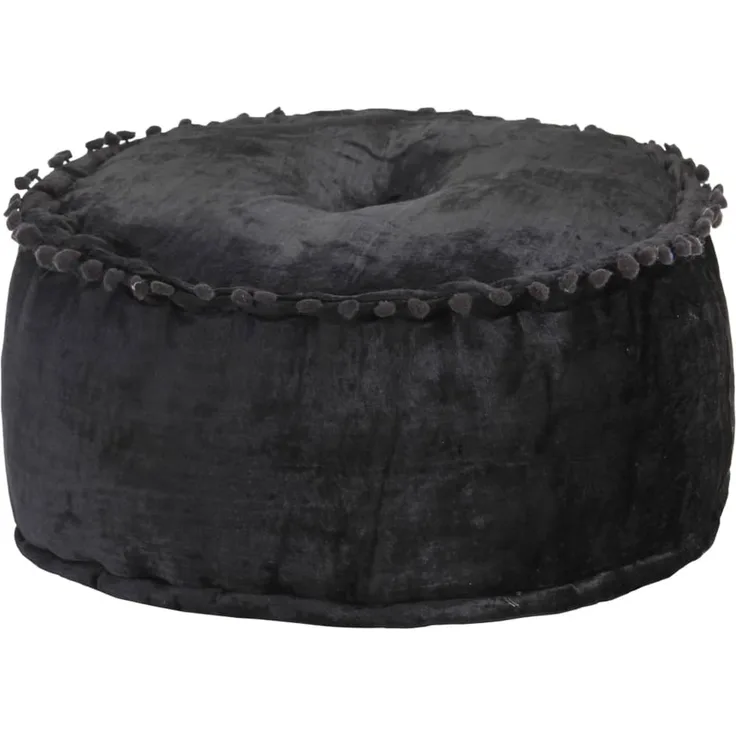 vidaXL Pouf Rund Samt 40×20 cm Anthrazit 287565
