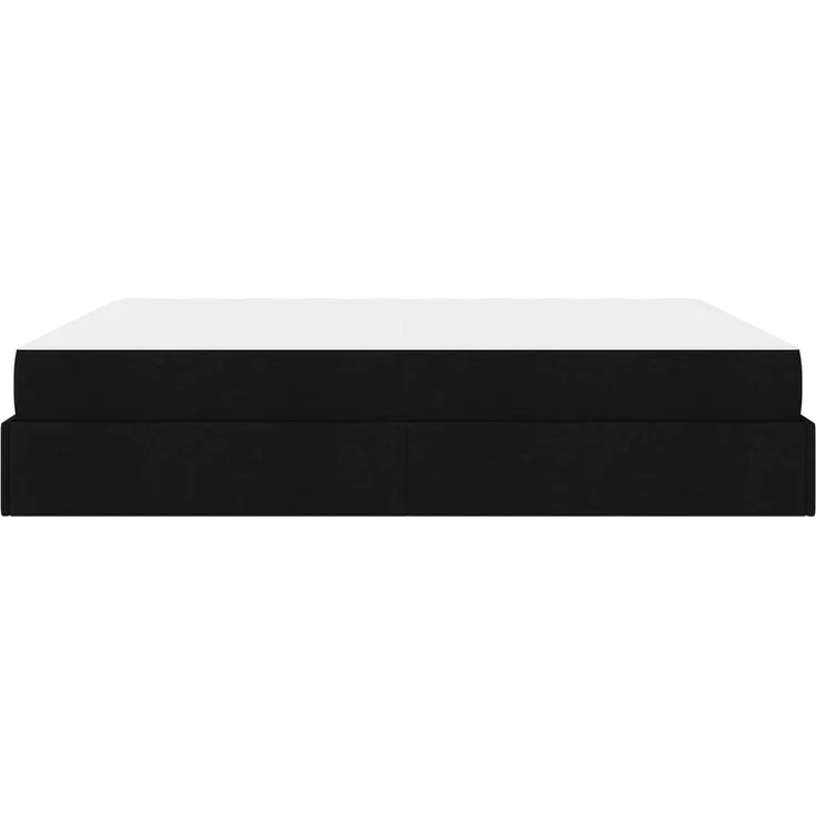 vidaXL Bettgestell mit Matratze mit Matratze 2 pcs Schwarz Stoff 3399510 – Bild 6