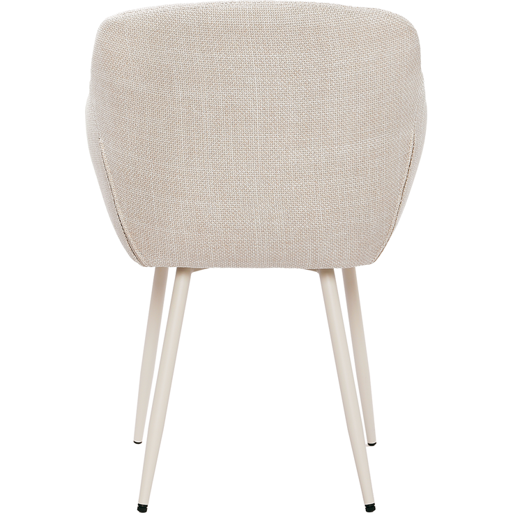 GOEURVANT 711 Esszimmerstühle 4er-Set mit Armlehnen, Webstoff - Beige – Bild 7