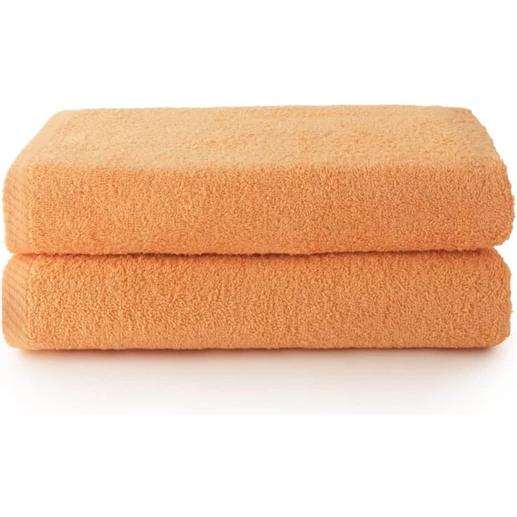 Top Towel - Plus - Große Badetücher - Badetücher - 2 Duschtücher - 70x140 cm - 100 % Baumwolle - Papaya