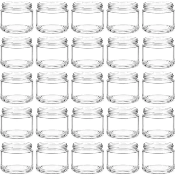 hocz 25x Marmeladengläser 200 ml | ohne Deckel TO 66 | Einmachgläser ohne Schraubdeckel zum befüllen | Sturzgläser für Marmelade Schraubgläser | leere Gläser Set | 25 Stück – Bild 1