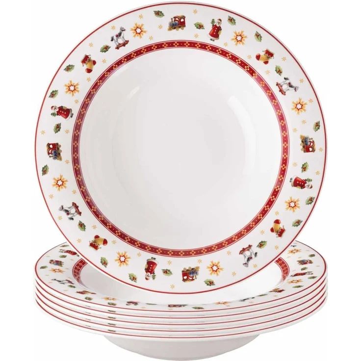 Villeroy & Boch Toy's Delight Suppenteller ø 23 cm Weiß 6er Set – Bild 1