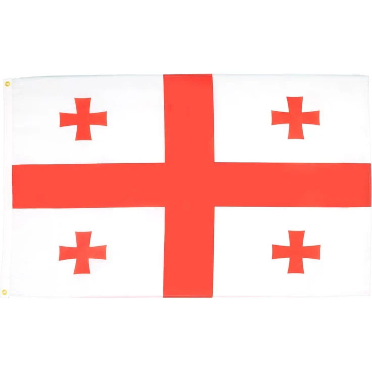AZ FLAG - Flagge Georgien - 90x60 cm - Georgische Fahne 60x90 Cm Feiner Polyester - Flaggen