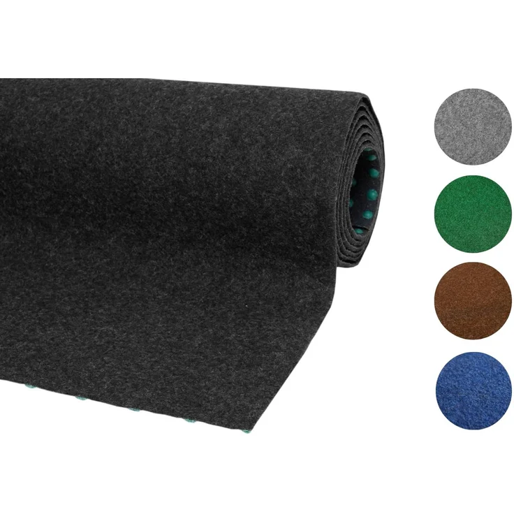misento Kunstrasen Easy, Rasenteppich, 400x600 cm, Anthrazit | Balkonteppich, 4mm, Nadelfilz Kunstrasenteppich für Balkon, Terrasse und Camping, Outdoor Teppich