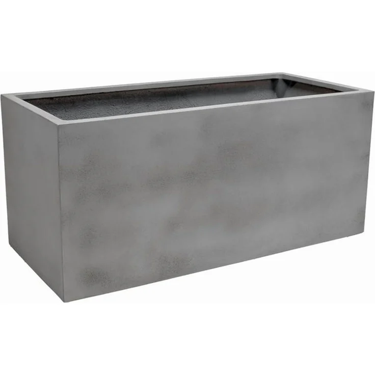 VIVANNO Pflanzkübel Pflanzkübel Pflanztrog Fiberglas Graphitgrau MAXI – Bild 4