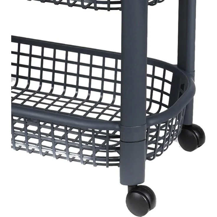 Urban Living 4-Etagen Transportwagen Allzweckwagen 51066 Grau – Bild 2
